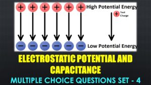 MCQ Questions Class 12 Electrostatic Potential and Capacitance With Answers
