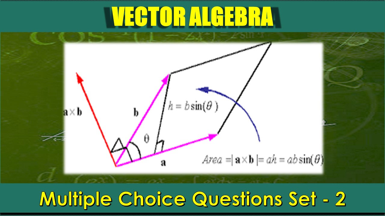 MCQ Questions Class 12 Vector Algebra-2