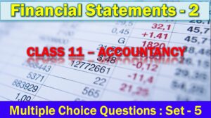 MCQ Questions Class 11 Financial Statements 2 With Answers
