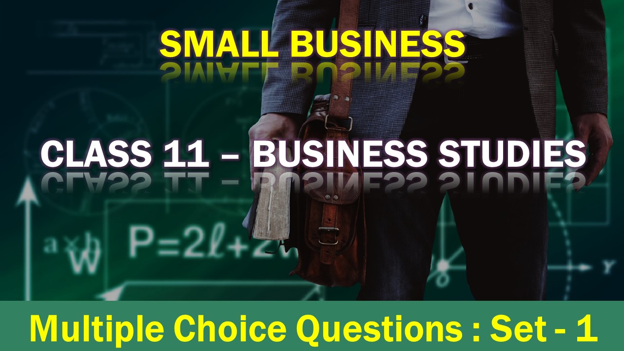 MCQ Questions Class 12 Small Business-1