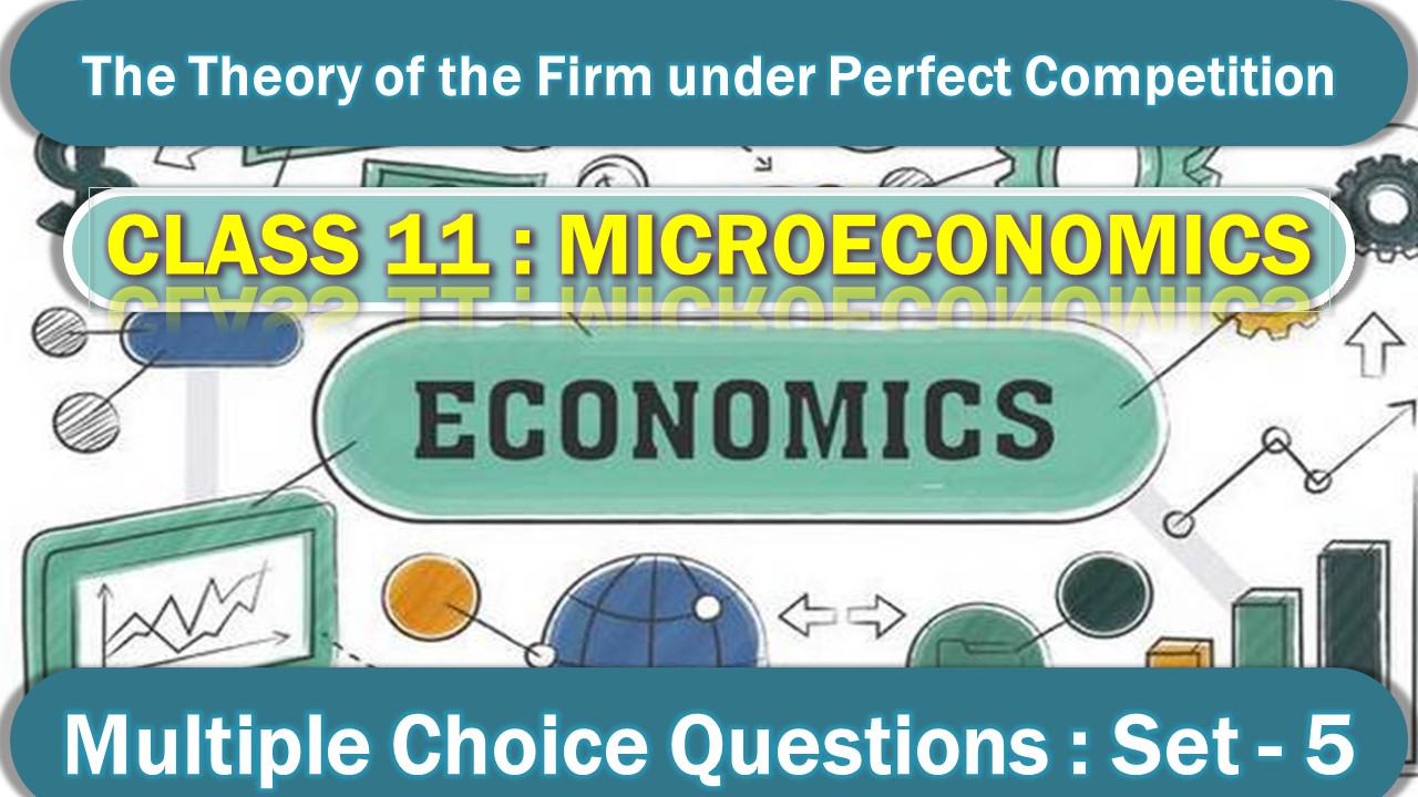 The Theory of the Firm under Perfect Competition (5)