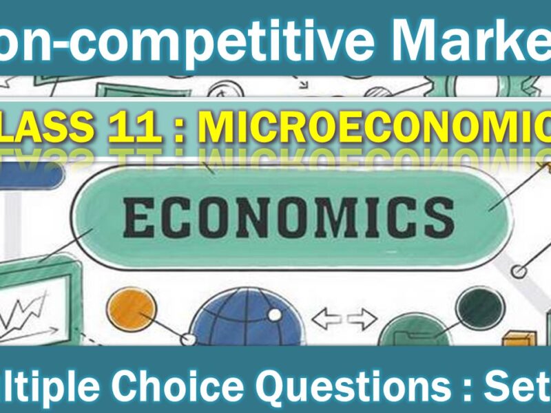 MCQ Questions Class 11 Non-competitive Markets (1)