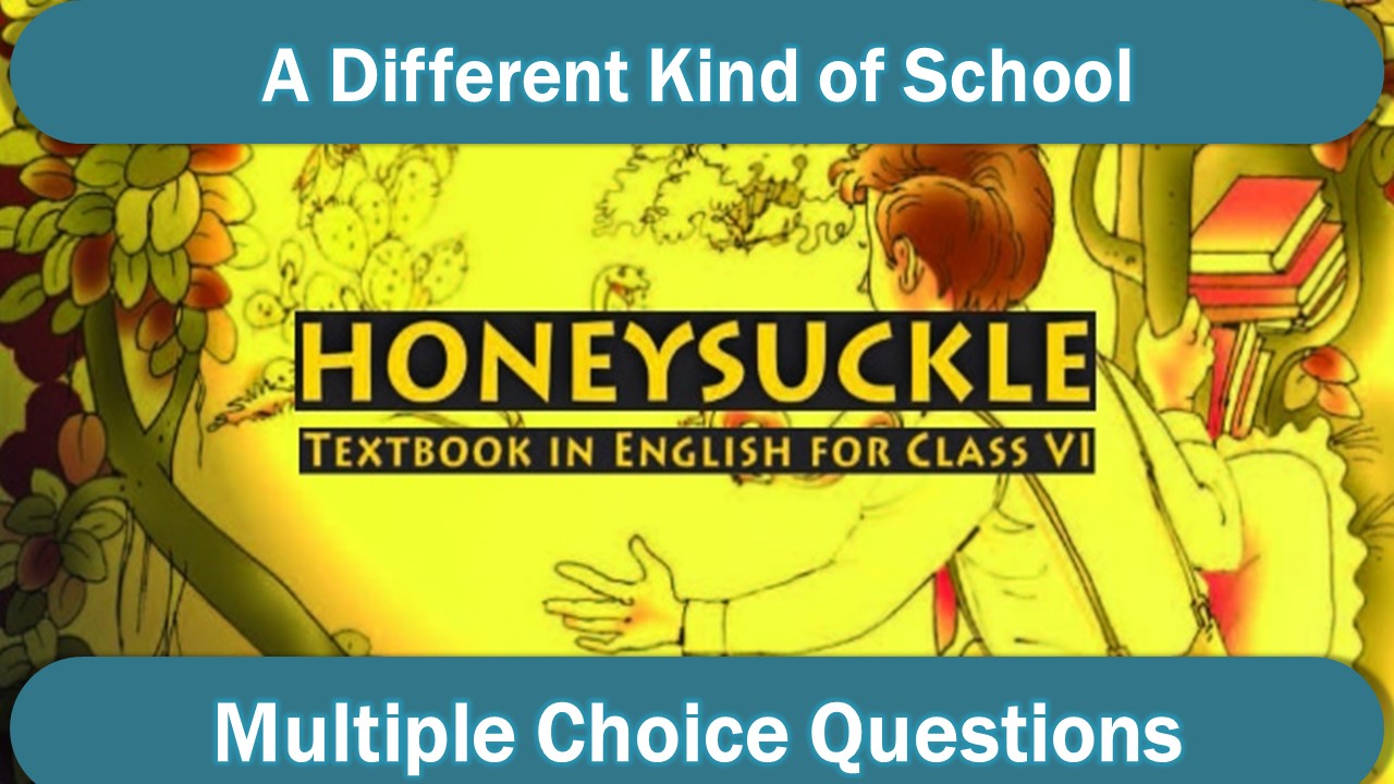 Class 6 English MCQ A Different Kind of School