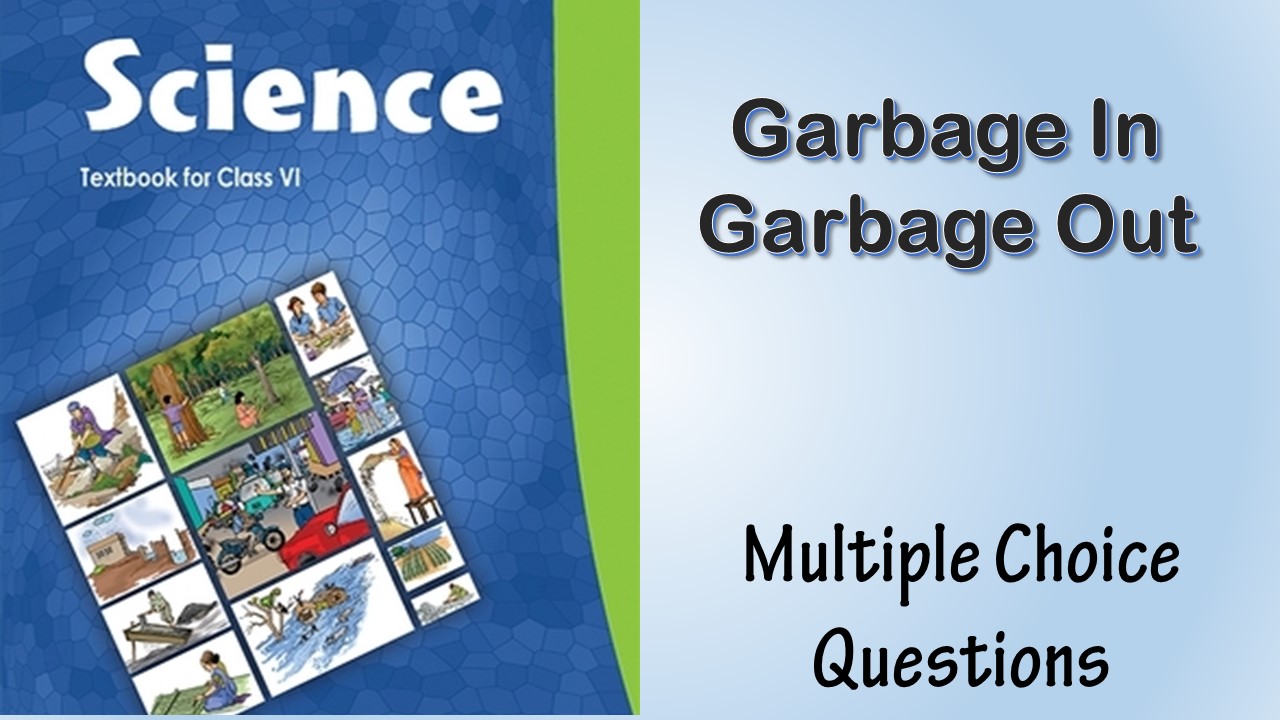 MCQ NCERT Class 6 Chapter 16 Garbage In Garbage Out