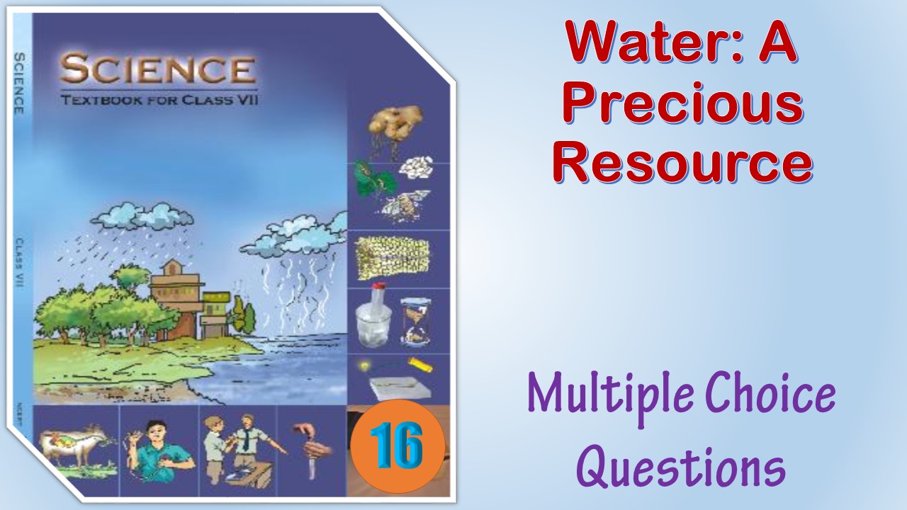 MCQ NCERT Class 7 Science Chapter 16 Water A Precious Resource