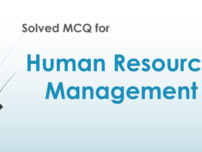 MCQ for Human Resource Management